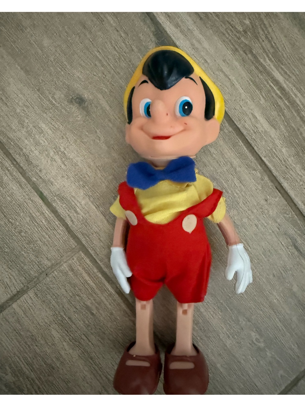Disney Pinocchio-Inspired Doll in Red, Yellow and Blue